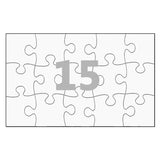 15 Piece Custom Puzzle 15 pieces 5x8in