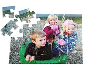 20 piece photo puzzle 10x12in