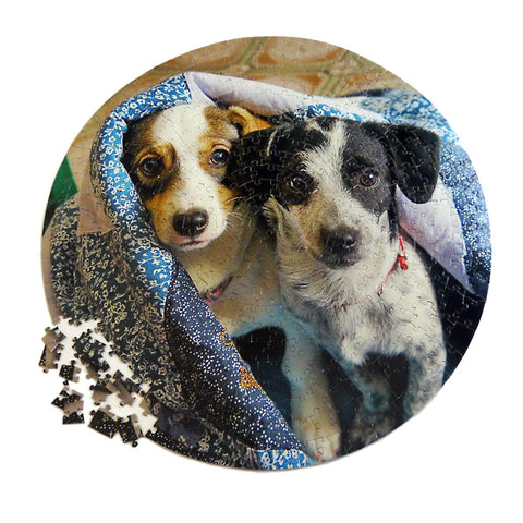 350 pieces Round Puzzle 18in