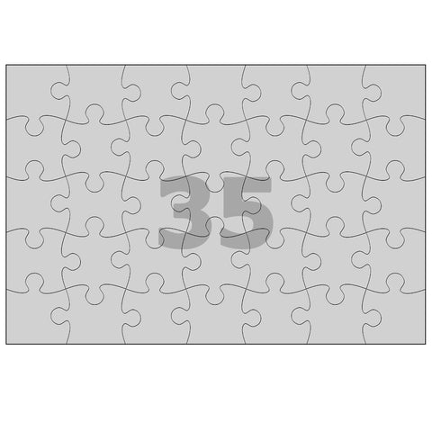 Cadre-photo puzzle - grand, rectangle large