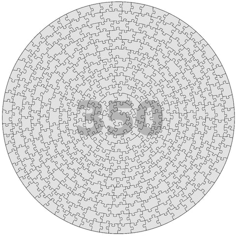 350 pieces Round Puzzle 18in