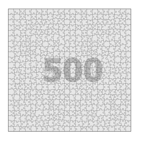 500 piece Square Shaped Custom Puzzle 18in