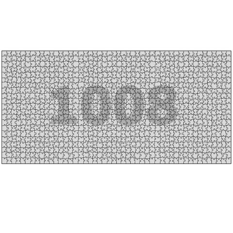 1008 piece Photo Collage Puzzle 18in x 37in