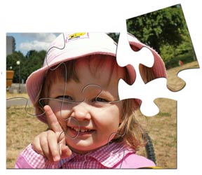 6 piece Personalized Puzzle for Toddlers 8x10in